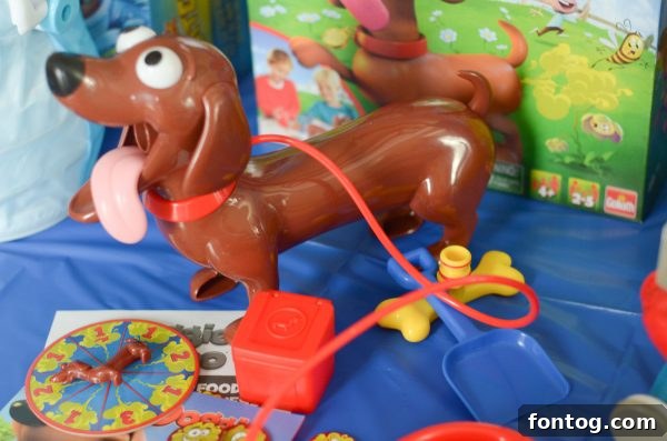 Children playing Catch the Fox, laughing as they try to collect chickens after the fox's pants fall down. #CatchTheFoxGame