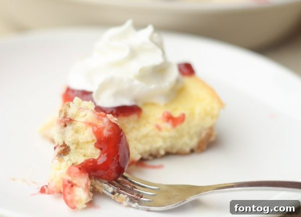 The Cheesecake Factory Bake-at-Home Mixes 3 Homemade cheesecake with a creamy texture, prepared using Cheesecake Factory At Home Mixes for an easy dessert