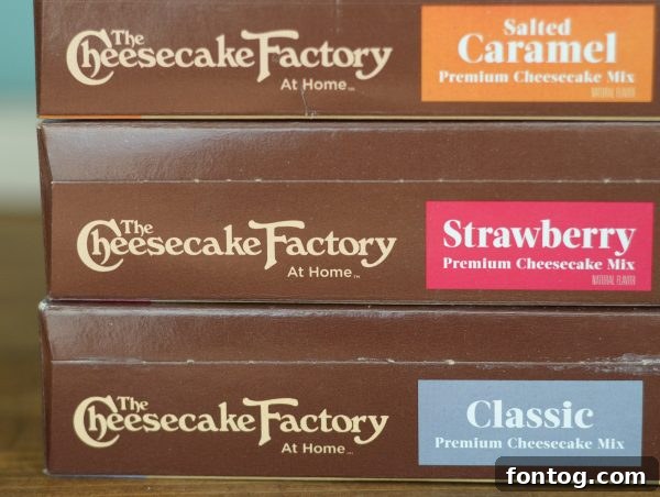 The Cheesecake Factory Bake-at-Home Mixes 5 Close-up of a prepared cheesecake, showcasing the smooth, creamy texture achievable with Cheesecake Factory At Home Mixes