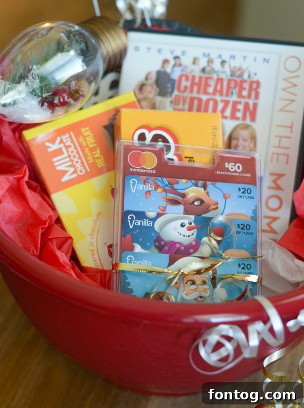 Cozy Movie Night Gift Basket with Vanilla Mastercard and Popcorn
