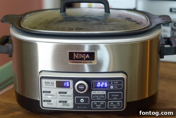 Ninja Cooking System with Auto-iQ cooking a delicious meal with ease
