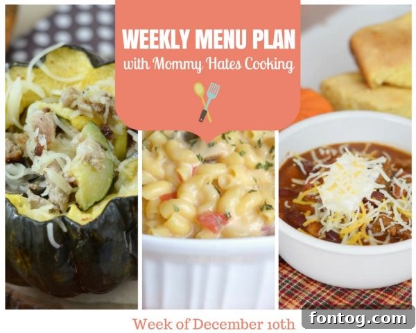 Festive Weekly Meal Plan for a Stress-Free December - Delicious & Easy Recipes