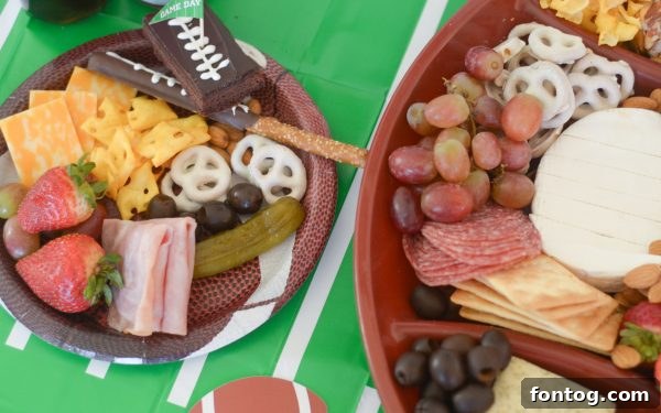 Touchdown Bites: Hosting the Ultimate Homegate with a Football Cheese Board 14 Happy party guests with Dr Pepper and snacks
