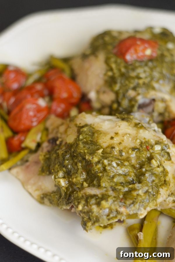 Instant Pot Pesto Chicken in the pressure cooker