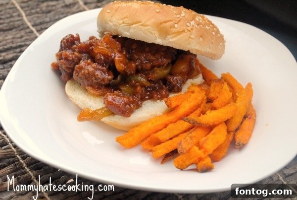 Tangy Sloppy Joes, a quick and easy family dinner
