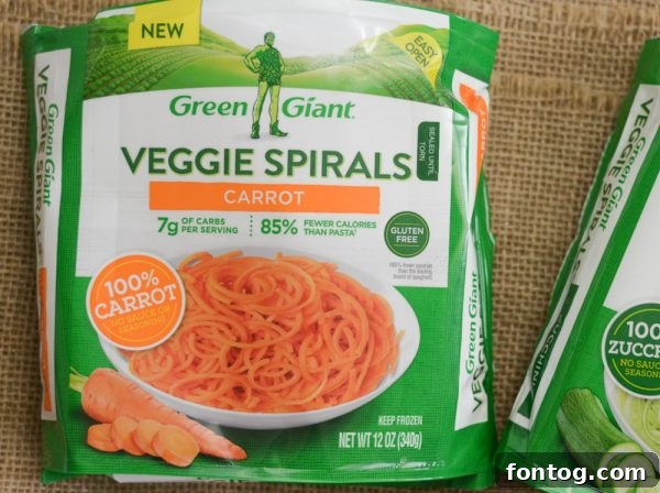 A trio of Green Giant Veggie Spiral bowls, showcasing the ease and simplicity of preparing these healthy vegetable noodles for quick and satisfying meals.