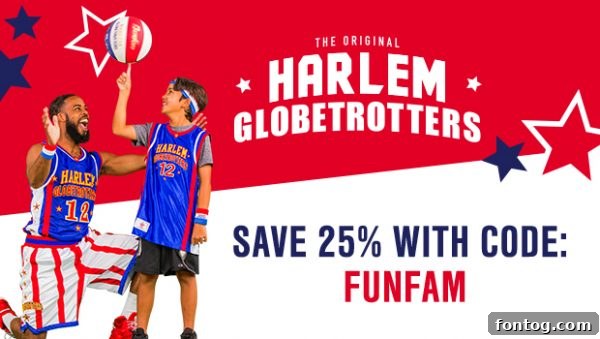 Save 25% on Harlem Globetrotters Tickets - Family Fun Awaits