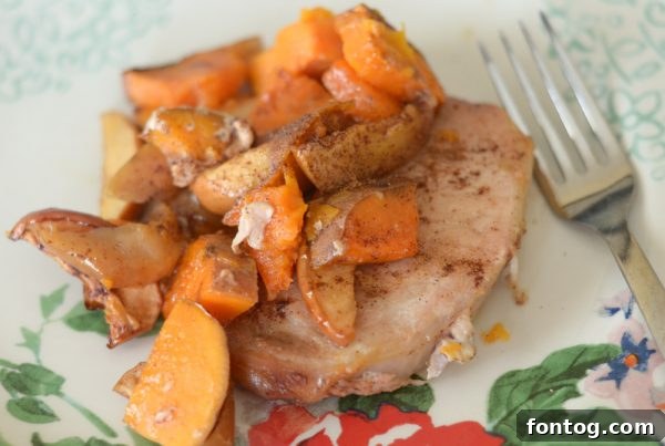 Delicious Maple Cinnamon Pork Chops ready for a weekly meal plan
