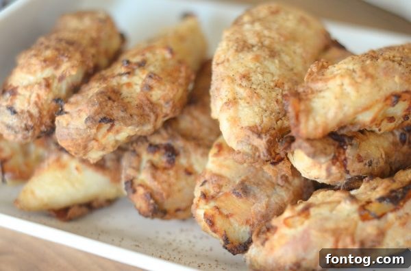 Air Fryer Chicken Tenders, ready to be served