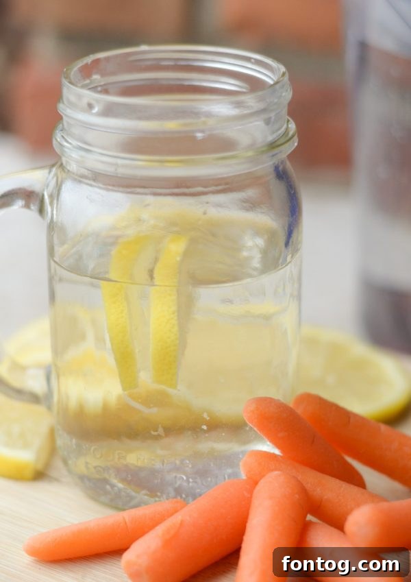 5 Smart Food Prep Shortcuts 9 Hydration Prep with Brita Filtered Water and Lemon