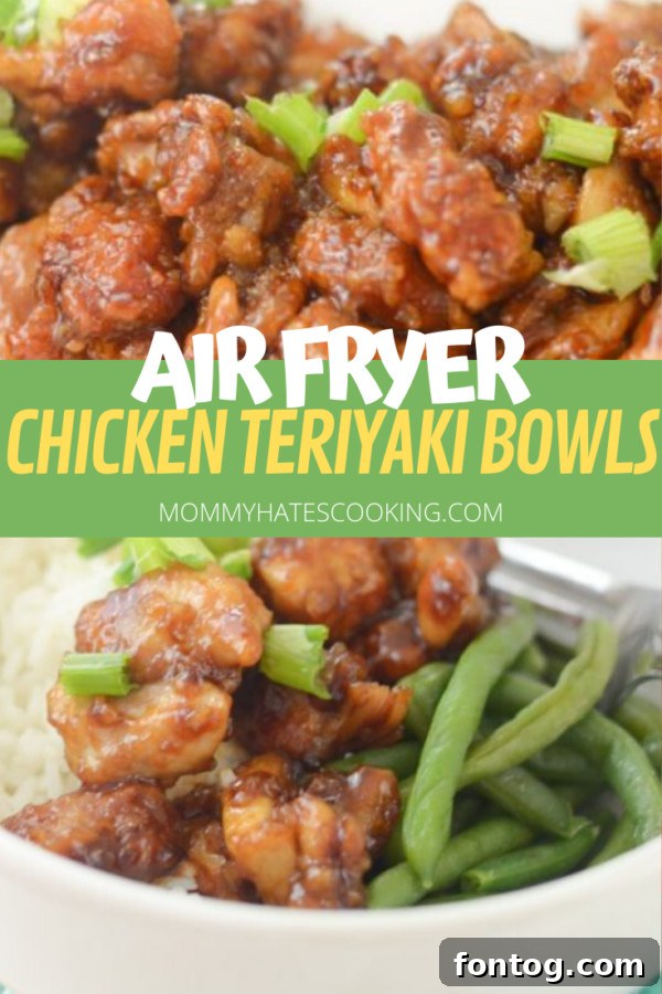 Ninja Foodi Chicken Teriyaki Bowls with steamed vegetables