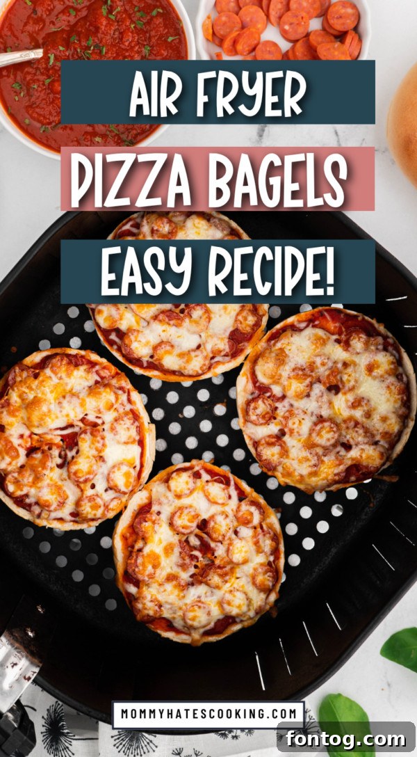 AIR FRYER PIZZA BAGELS