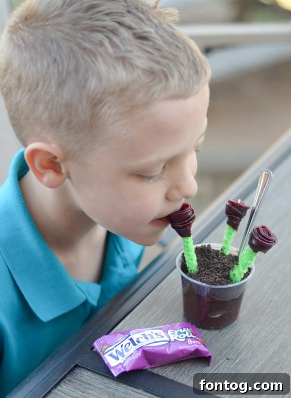 Finished Fruit Roll Rose Cups arranged artfully, ready to be enjoyed