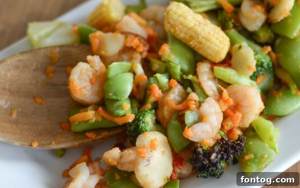 Air Fryer Shrimp and Vegetables