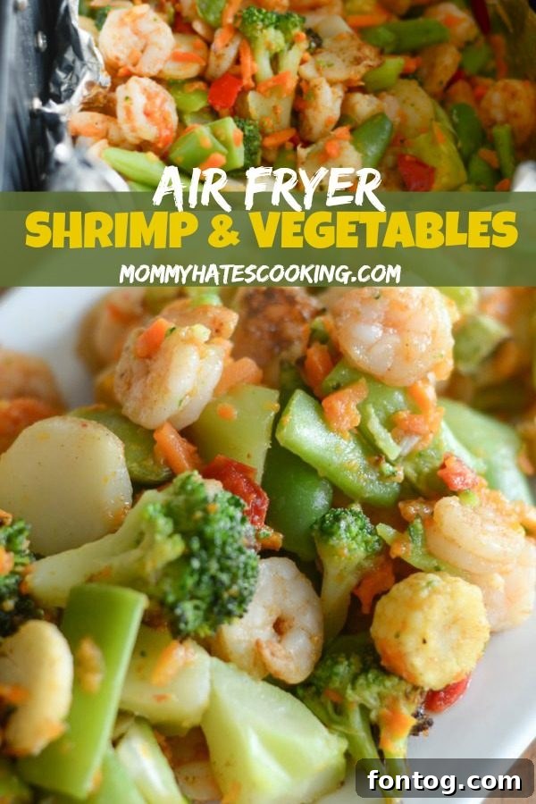 Air Fryer Shrimp and Vegetables