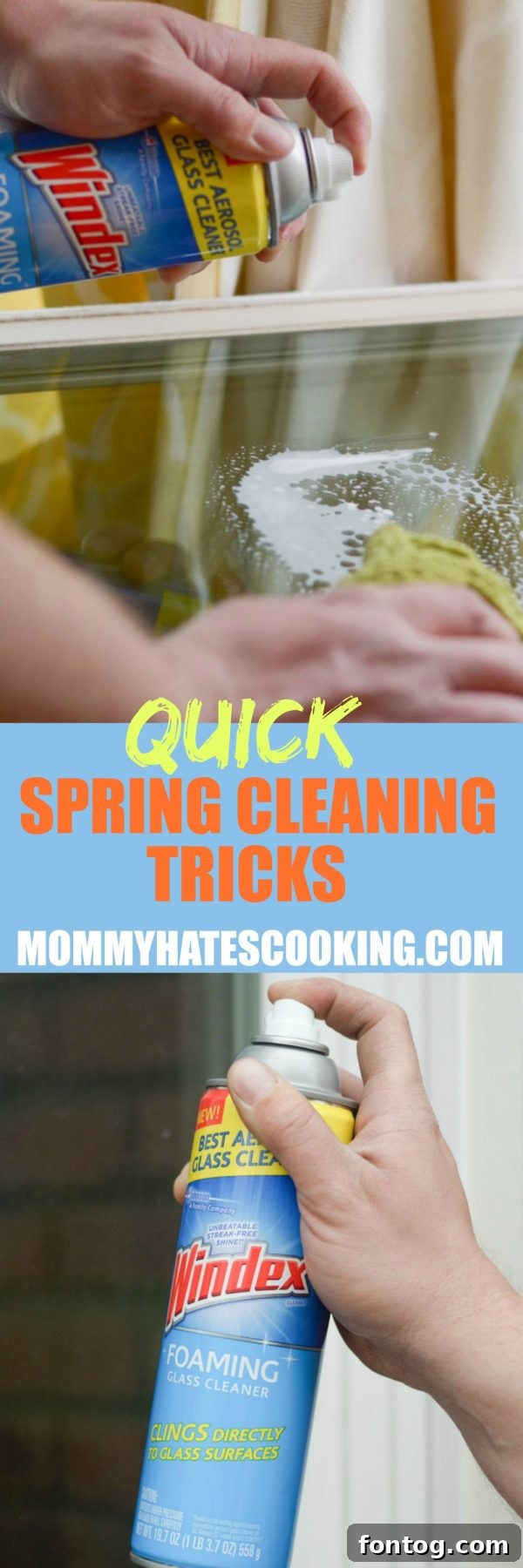 Spring cleaning made easy and brilliant with Windex® Foaming Glass Cleaner. #WindexSparkle #ad