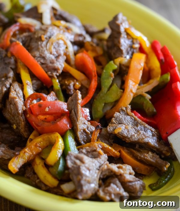 air fryer steak fajitas