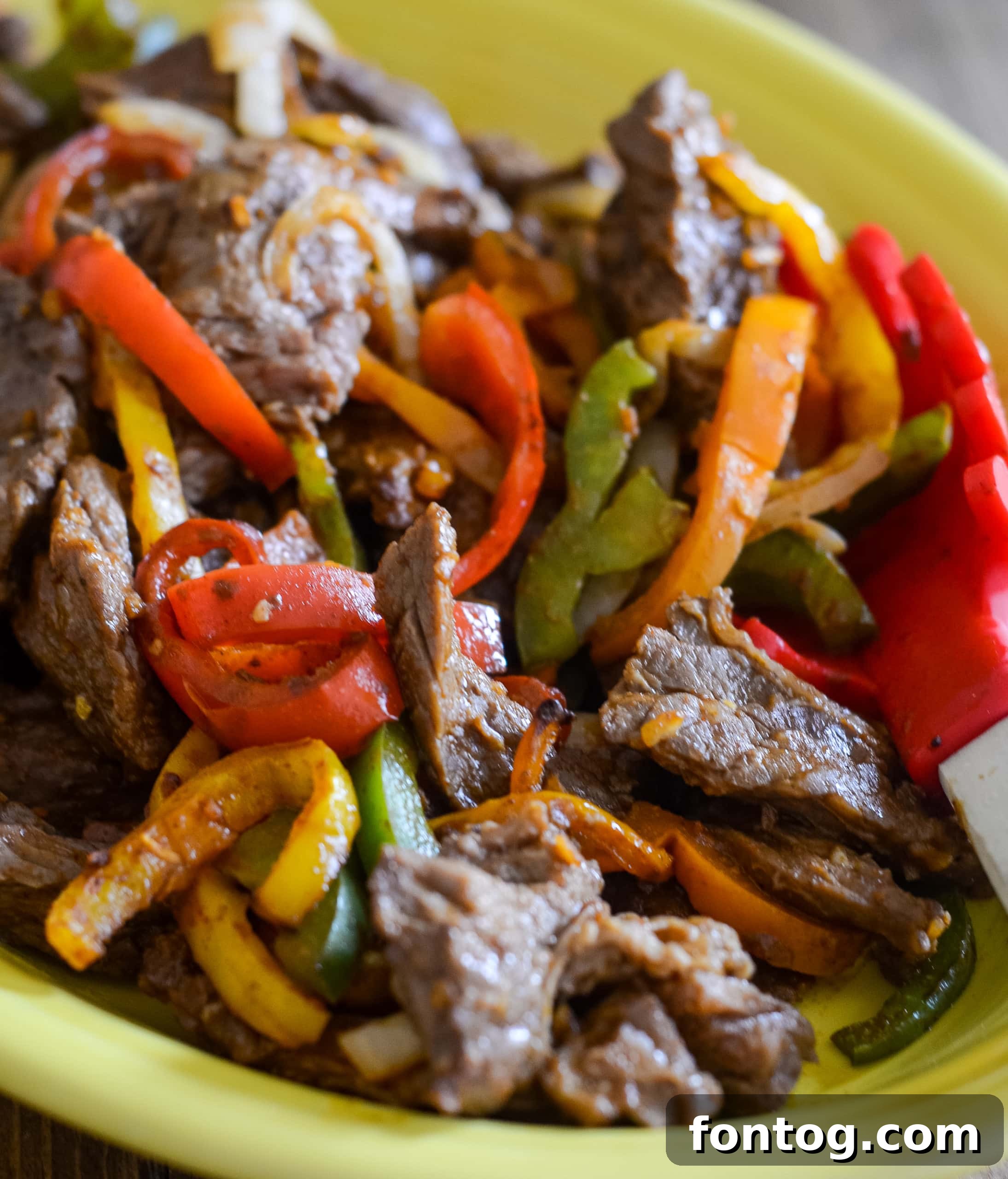 Air Fryer Steak Fajitas