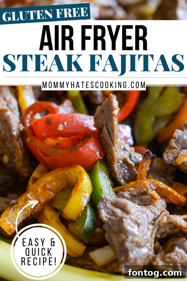 air fryer steak fajitas