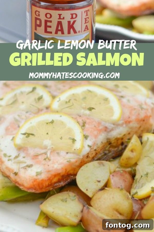 GARLIC LEMON BUTTER GRILLED SALMON - GLUTEN FREE