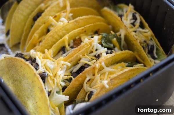 Delicious Air Fryer Tacos as part of a weekly menu plan