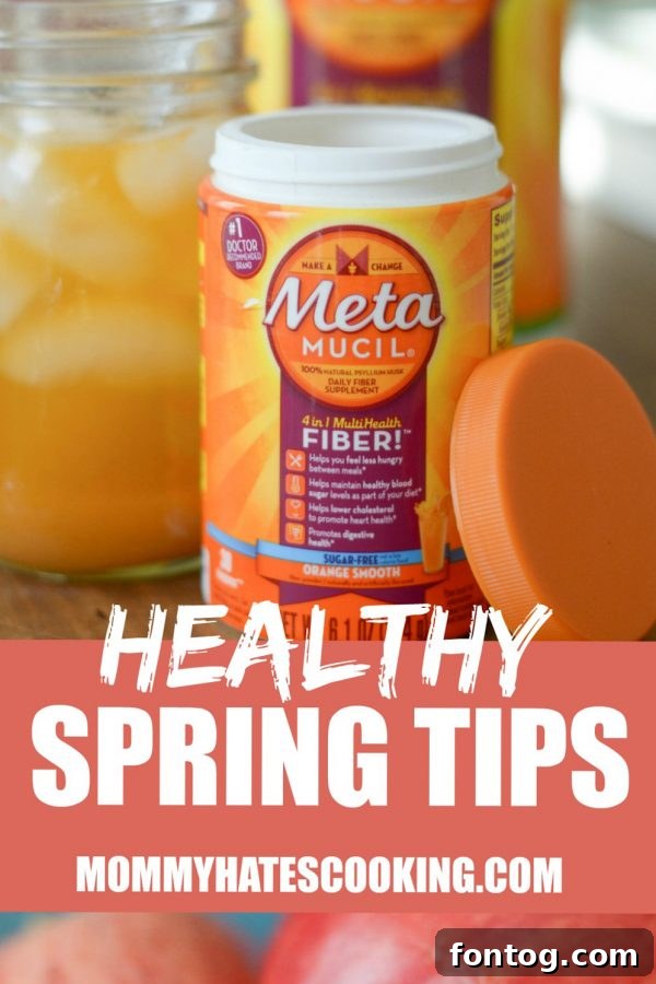 Healthy Spring Tips - Pinterest Image