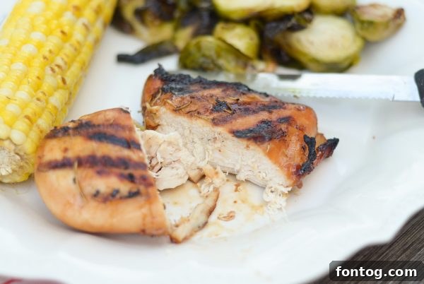 Ingredients for Grilled Garlic Rosemary Glazed Chicken laid out