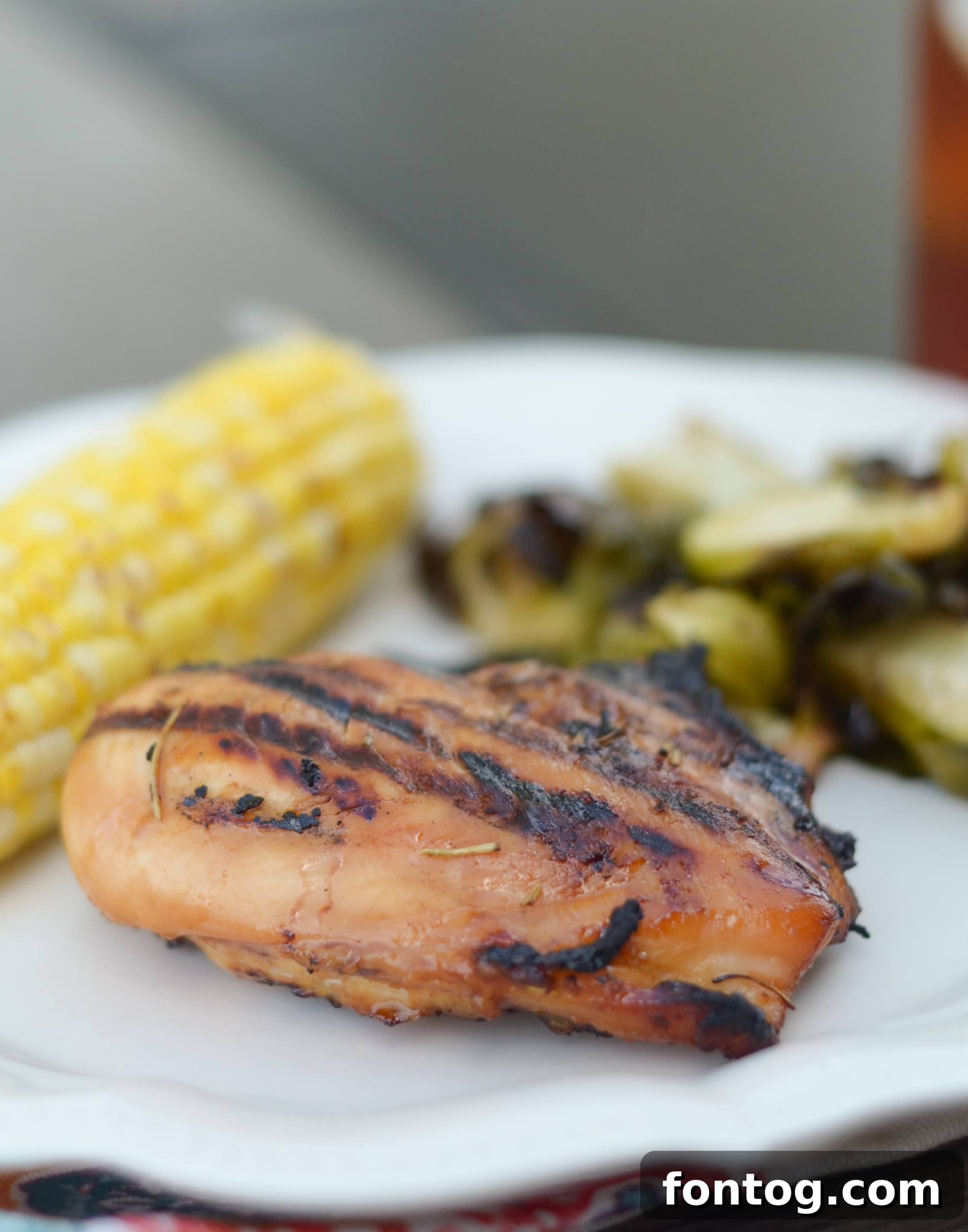 Grilled Garlic Rosemary Glazed Chicken