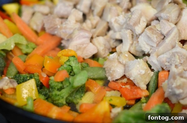 Fresh ingredients laid out for Gluten Free Chicken Pad Thai preparation