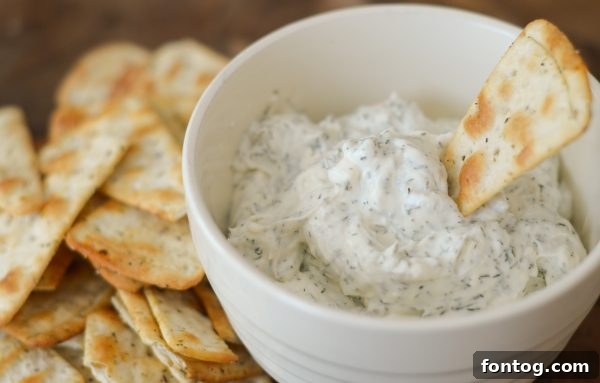 Creamy Ranch Dill Dip & Pizza Chips - A delicious, easy snack for any occasion.