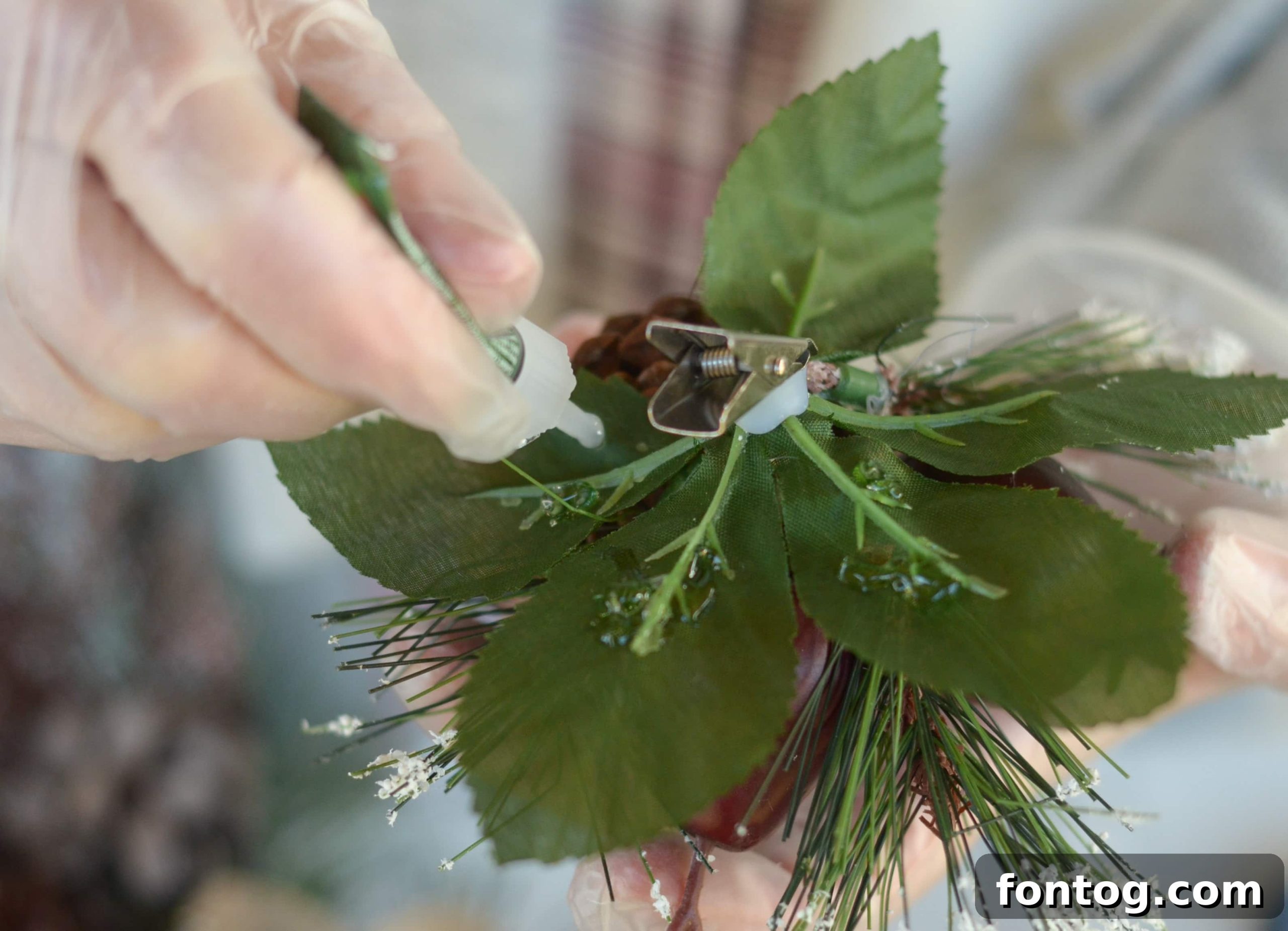 Winter's Rustic Welcome 7 Assortment of rustic holiday ornaments for wreath making