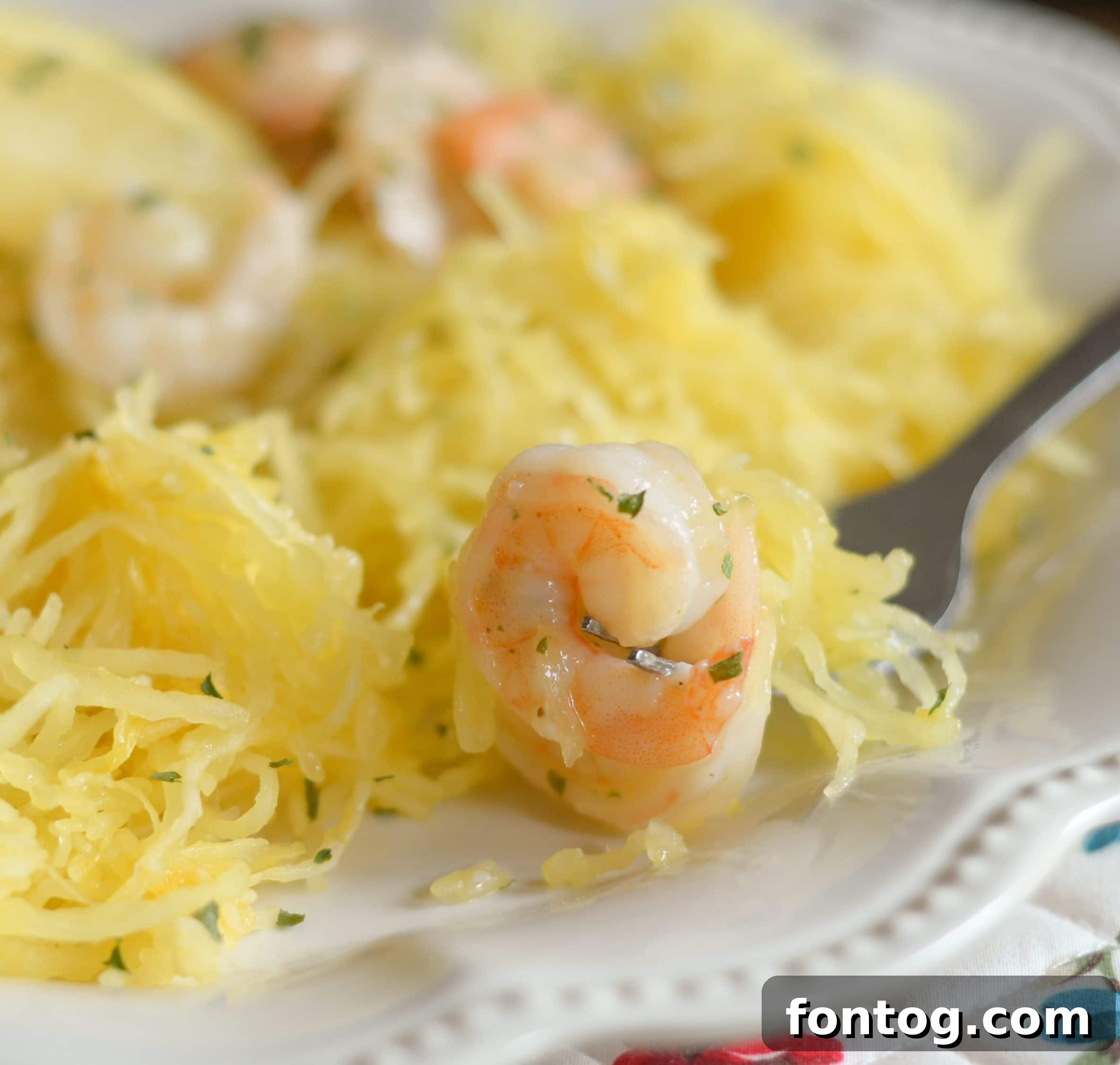 Gluten Free Shrimp Scampi with Spaghetti Squash