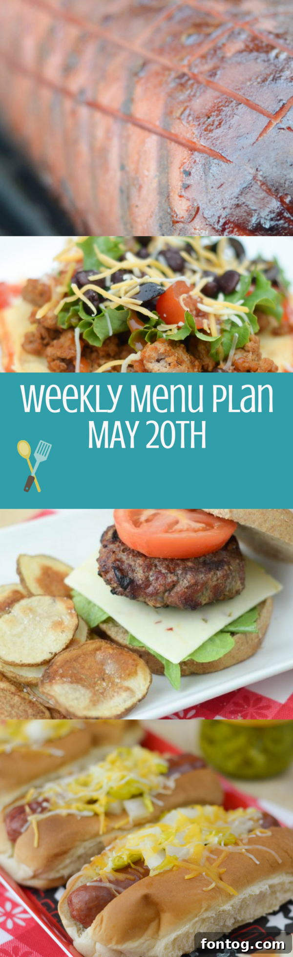May 20th Weekly Meal Plan 4 Weekly Menu Plan for May