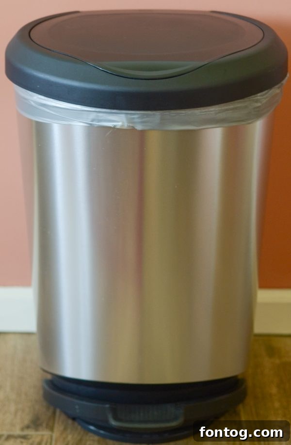 Before and After: Organized Trash Bag Storage