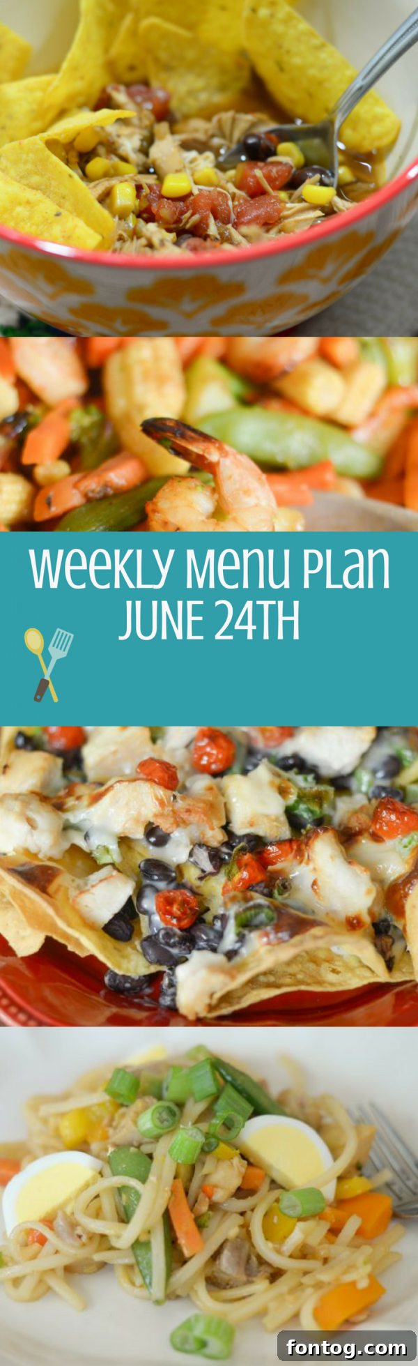 Weekly Menu Plan - Week of June 24th