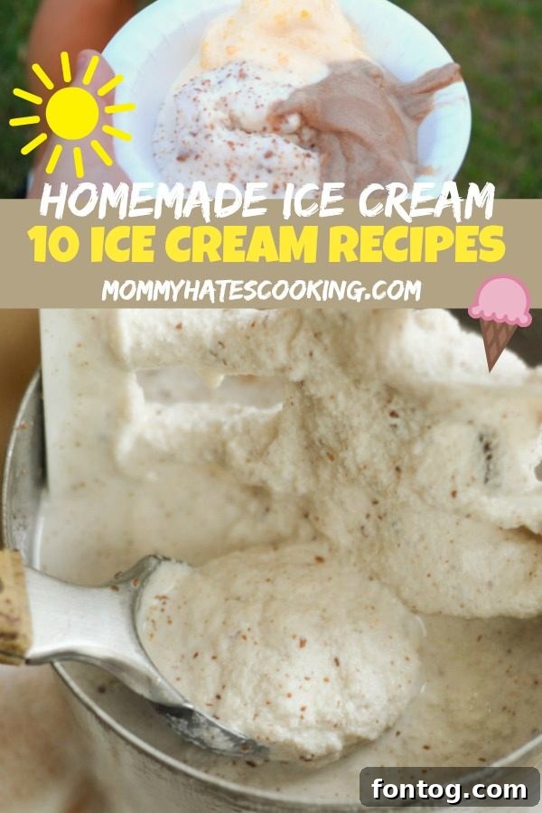 Collection of Easy Homemade Ice Cream Recipes for Summer Desserts