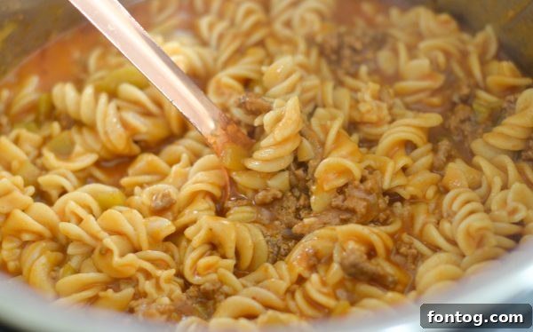 Delicious Gluten-Free Instant Pot Taco Pasta with cheese