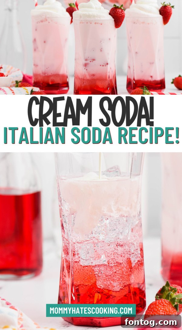 Creamy Italian Sparklers 11 Italian Cream Soda Recipe Pinterest Pin
