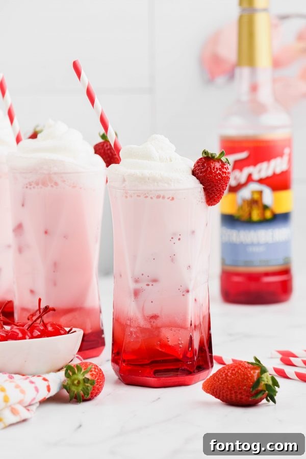 Creamy Italian Sparklers 4 Italian Cream Sodas with various syrups
