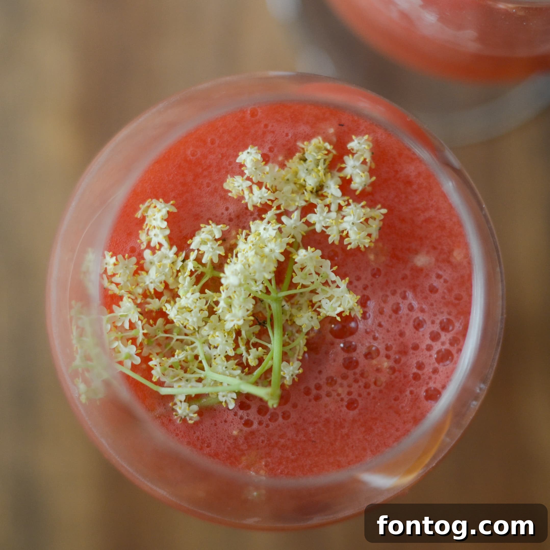 A refreshing Watermelon Pineapple Punch with Elderflower