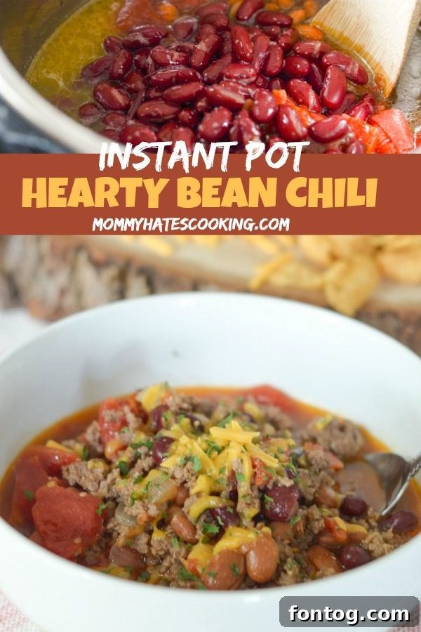 Instant Pot Hearty Bean Chili banner image