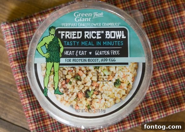 Wholesome Cauliflower Fried Rice with Green Giant Fresh 3 Green Giant Fresh Meal Bowls: Vegan, Gluten-Free, and Packed with Veggies