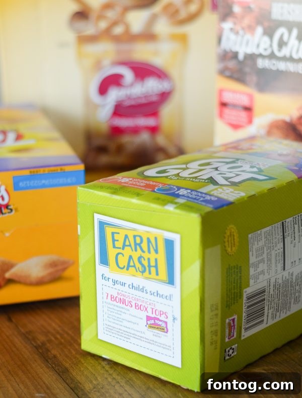 Empower Education with Box Tops 2 A collection of groceries from Sam's Club featuring Box Tops for Education products, ready for back to school