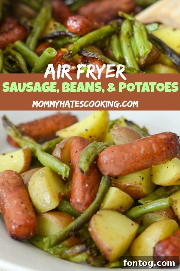 Air Fryer Sausage, Beans, & Potato Hash