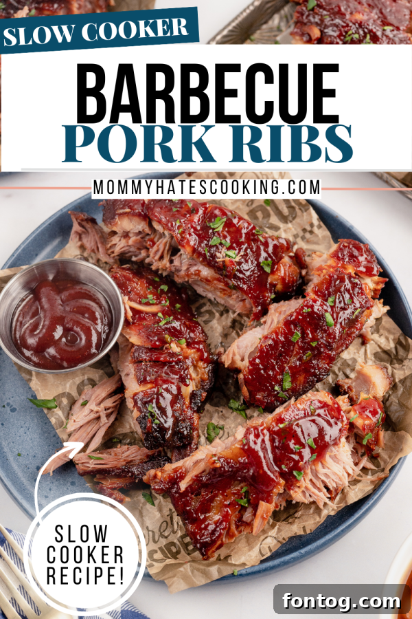 slow cooker barbecue ribs