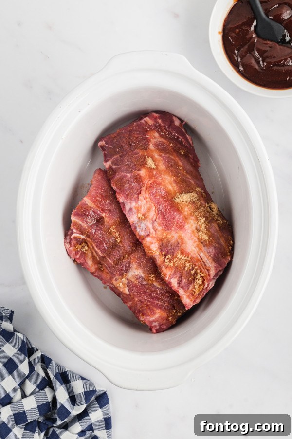 slow cooker barbecue ribs