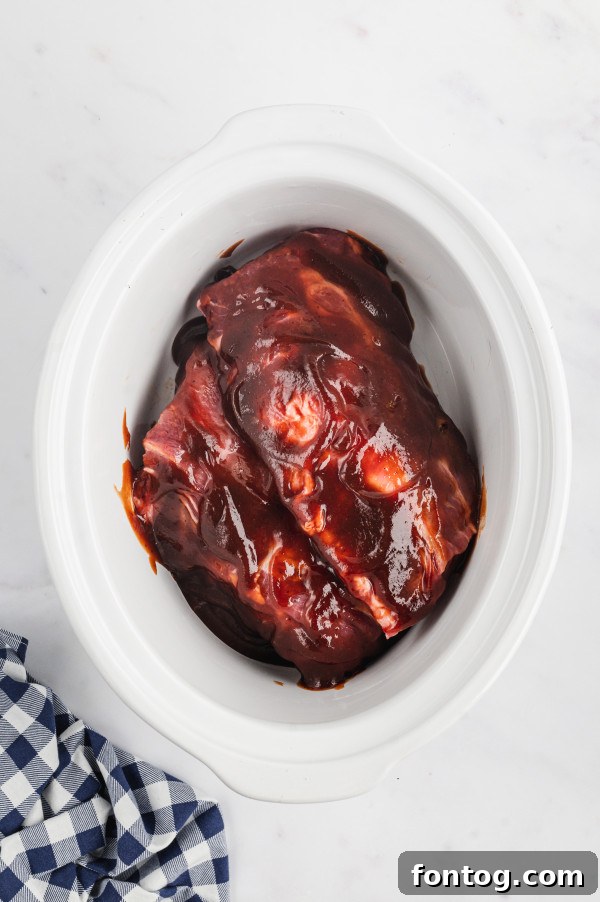 slow cooker barbecue ribs