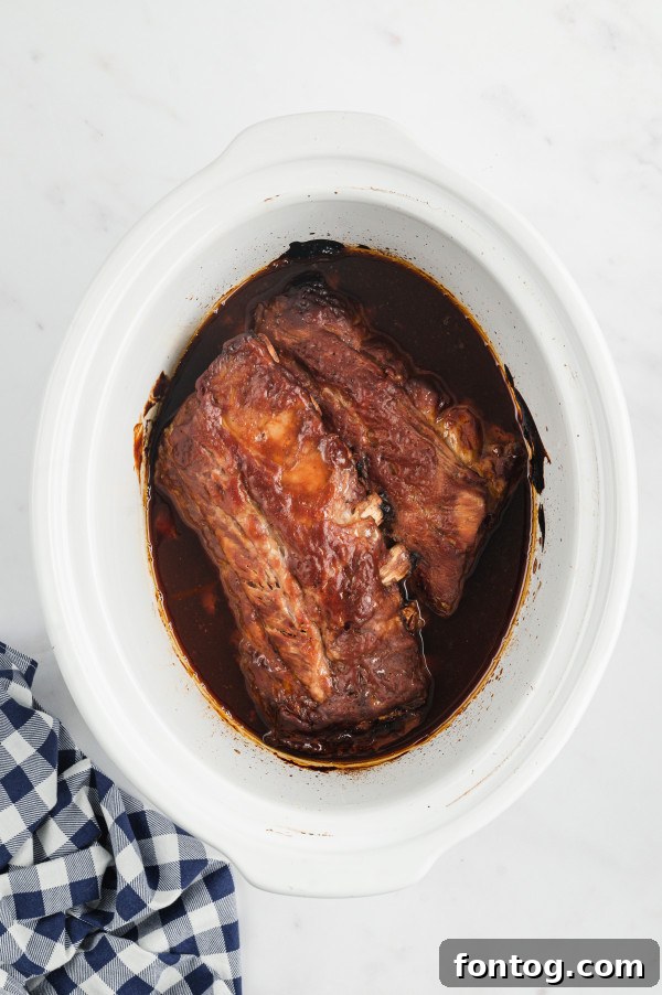 slow cooker barbecue ribs