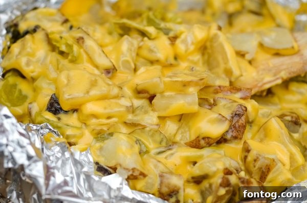 Your New Favorite Cheesy Grilled Potatoes 6 leftover grilled cheesy potatoes in a food storage container