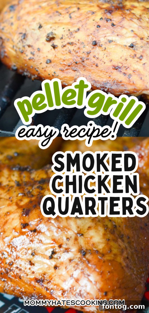 pellet grill smoked chicken quarters